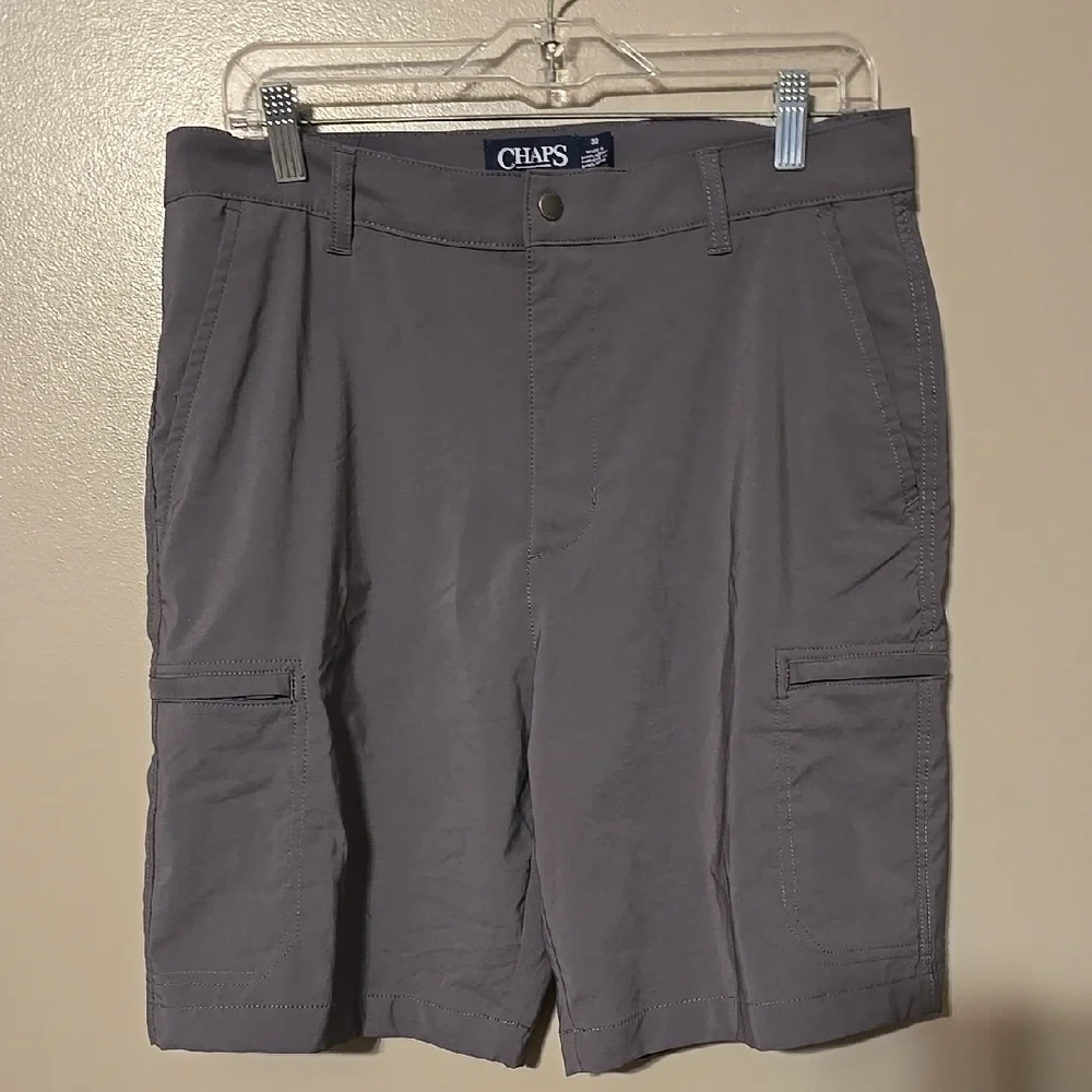Chaps‎ Gray Men's Cargo Shorts Size 32